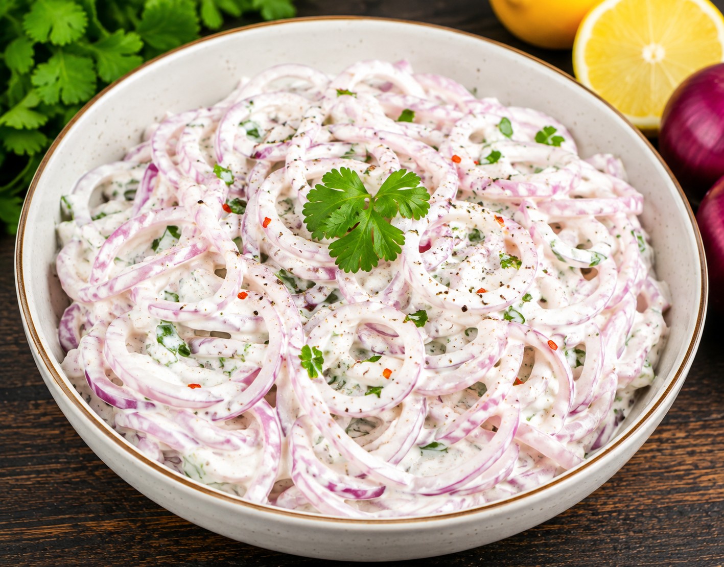 Cream Onion Salad